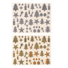 photo-Gommettes - Décoration de Noël - Argent et or - 440 stickers - Repositionnable - Cléopâtre