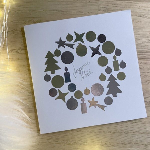 Gommettes - Décoration de Noël - Argent et or - 440 stickers - Repositionnable - Cléopâtre