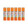photo-Lot de 6 tubes de colle - Transparent - Papier - Carton - Ecole - Cléopâtre - 8G