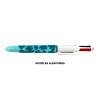photo-Stylo bille - 4 couleurs - Motifs velours - Pointe moyenne - BIC
