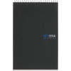 photo-Bloc-notes - A5 - Petits carreaux - Spirales - 120 feuilles - Papier 70g - Noir - Miquelrius