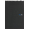 photo-Bloc-notes - A4 - Petits carreaux - Spirales - 120 feuilles - Papier 70g - Noir - Miquelrius