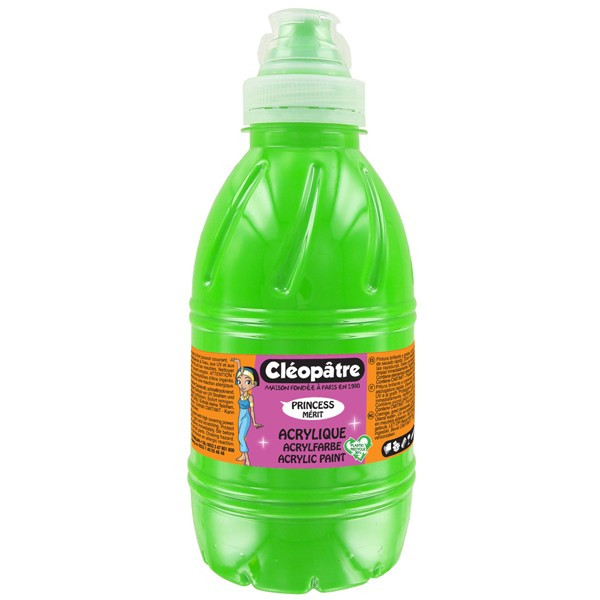 photo-Peinture acrylique Princess Mérit - Vert printemps - 500 ml - Cléopâtre