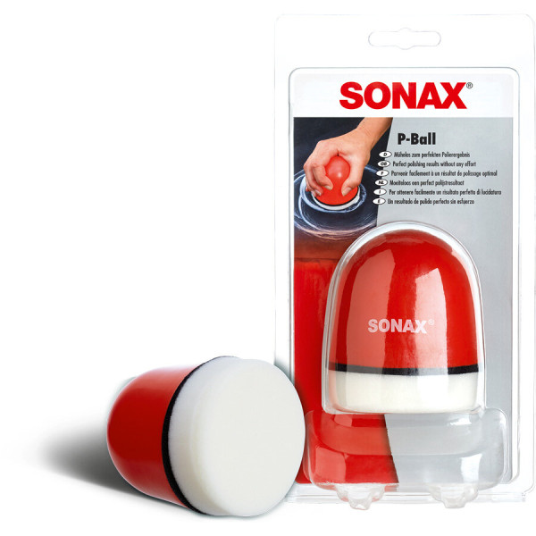 photo-Applicateur en mousse pour polish - Boule de polissage - Carrosserie - SONAX - P-Ball