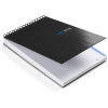 Bloc-notes - A6 - Petits carreaux - Spirales - 240 pages - Papier 70g - Noir - Miquelrius