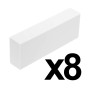 Gomme - Blanche - Scolaire - Rectangulaire - Lot de 8 - Ulmann