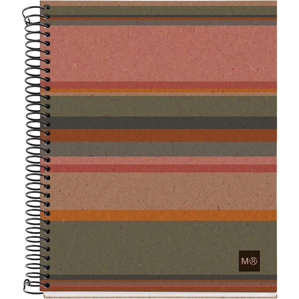 photo-Cahier - A5 - Petits carreaux - Spirales - 120 feuilles - Papier 100% recyclé