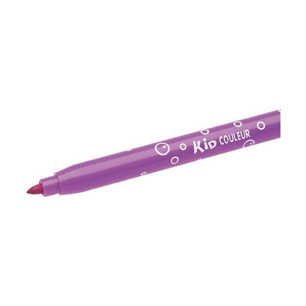Feutres de coloriage - Enfant - Pointe moyenne - 18 couleurs dont 3 fluo - BIC Kids