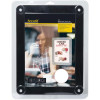photo-Porte affiche - A4 - Pour vitrine - 36 x 27 cm - 2 faces visibles - 4 ventouses - Securit