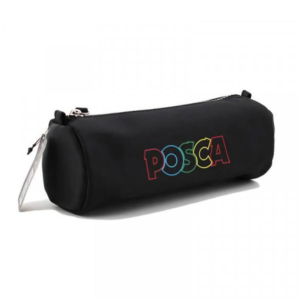Trousse - Pour feutres marqueurs POSCA - Noir - Ronde - 20 x 7,5 cm