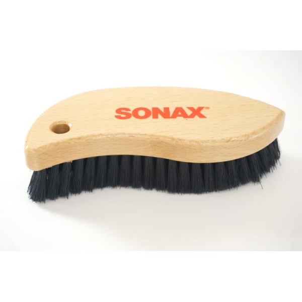 Brosse pour textile et cuir lisse - Poils souples - Pour sièges de voiture - SONAX