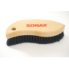 Brosse pour textile et cuir lisse - Poils souples - Pour sièges de voiture - SONAX