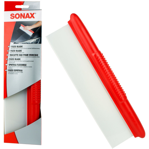 photo-Raclette à eau - Voiture - Carrosserie - Silicone flexible - SONAX