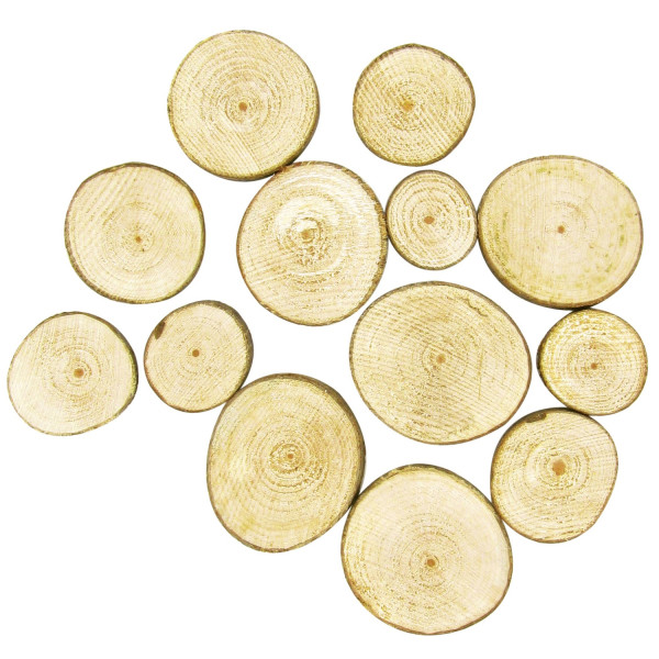 photo-Rondins de bois - Ronds - Décoration - Loisirs créatifs - 2,5 à 5 cm