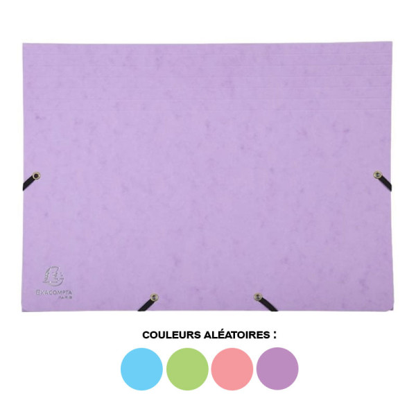 Trieur - 12 compartiments - Carton rigide - Avec élastiques - 34x24,5cm - Exacompta