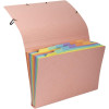Trieur - 12 compartiments - Carton rigide - Avec élastiques - 34x24,5cm - Exacompta