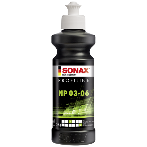 photo-Polish - SONAX - Profiline NP 03-06 - Sans silicone - Carrosserie - Flacon 250ml
