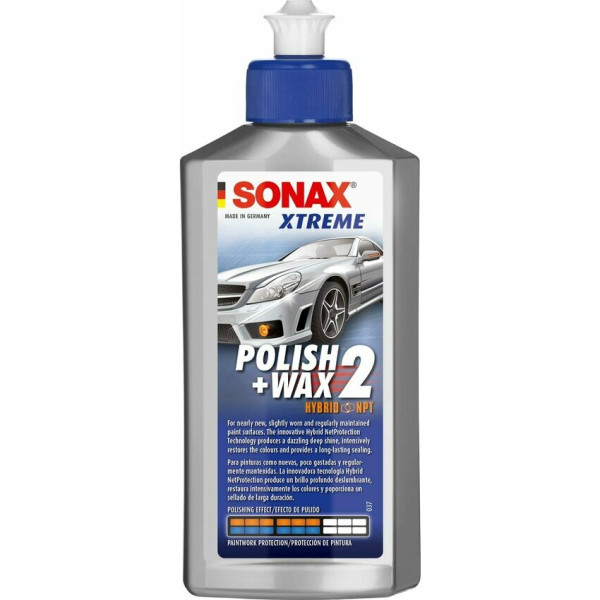 photo-Polish + cire - Carrosserie de voiture neuve - SONAX - Xtreme - Polish+Wax2 - 250ml