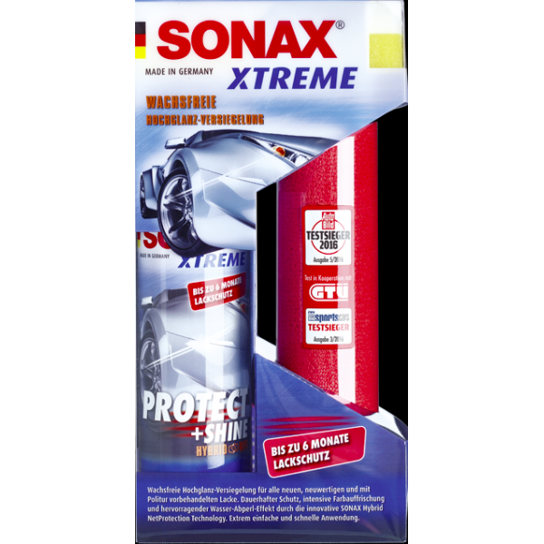 photo-Vitrifiant - Brillant - Sans cire - Coffret accessoires - SONAX - Xtreme - Protect + Brillance