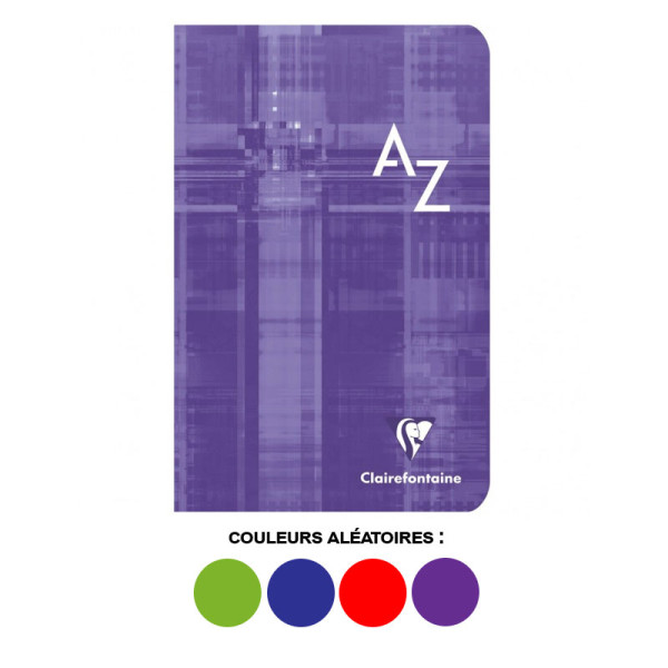 Carnet - Répertoire - 11x17cm - Sans spirale - 96 pages - Grands carreaux - Clairefontaine