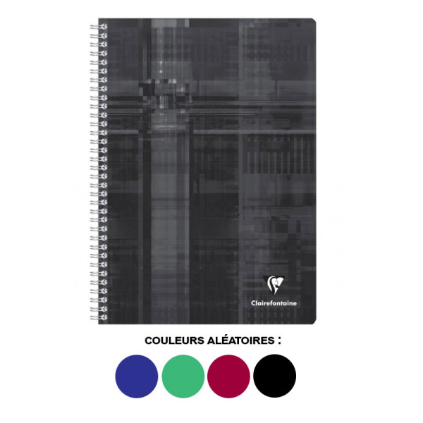 Cahier - A4 - 21x29,7 cm - Spirale - 180 pages - Petits carreaux - Clairefontaine