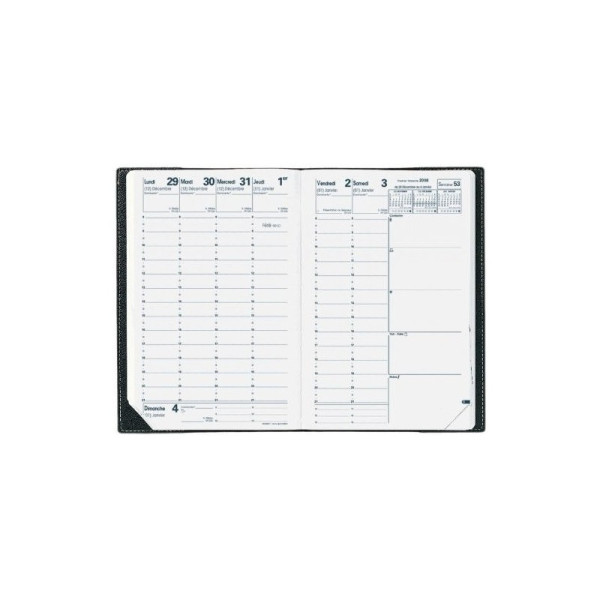 Agenda Semainier 2027 Impala Ministre - 16 X 24 Cm - Noir - Quo Vadis