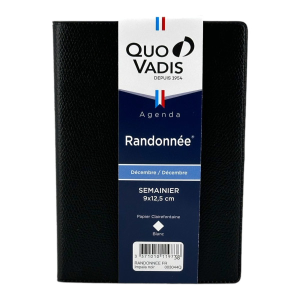 photo-Agenda - 2025 - Semainier - 1semaine par page - 9x12,5cm - Quo Vadis - Randonnée