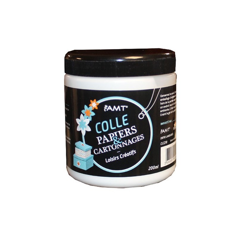 COLLE PAPIERS ET CARTONNAGE - 200 ml - AMT -