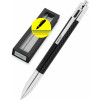 photo-Stylo à bille - 4 couleurs - Rétractable - Carbone noir - Pointe moyenne - Avec étui - ONLINE