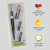 Stylo plume - Calligraphie - 3 plumes différentes - Rechargeable - ONLINE - Air Noir/Rose