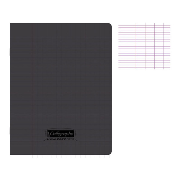 photo-Cahier - 17x22(cm) - Grands carreaux - 96 pages - couverture en polypro - sans spirale - Clairefontaine - Calligraphe