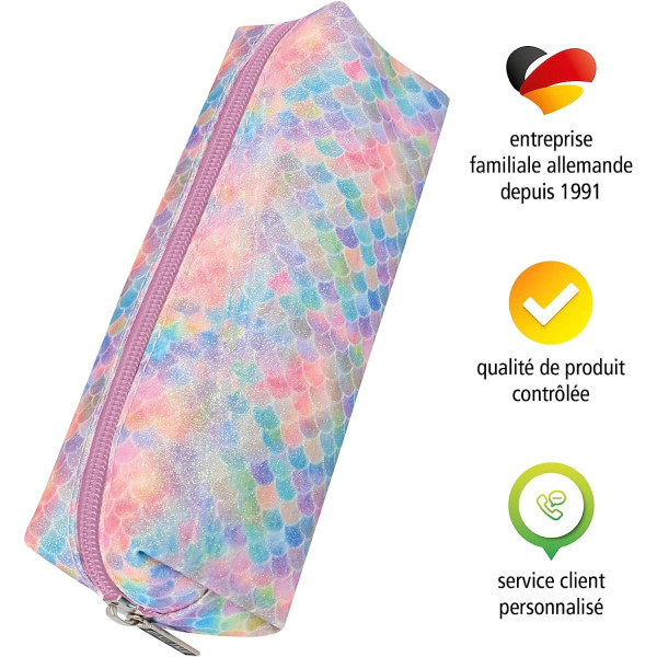 Trousse - Scolaire - Sirène - Rectangulaire - 21 x 6 x 5,5 cm - ONLINE