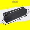 Trousse - Scolaire - Noir - Rectangulaire - 21 x 6 x 5,5 cm - ONLINE