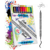 photo-Feutres - Double pointe - Calligraphie - 10 couleurs - ONLINE - Calli.Brush