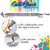 Feutres - Double pointe - Calligraphie - 24 couleurs - Boîte en bambou - ONLINE - Calli.Brush