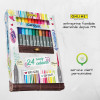 Feutres - Double pointe - Calligraphie - 24 couleurs - Boîte en bambou - ONLINE - Calli.Brush