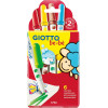photo-Feutres de coloriage - Etui de 6 couleurs - Pointe maxi - Encre ultra-lavable - GIOTTO
