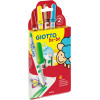 Feutres de coloriage - Etui de 6 couleurs - Pointe maxi - Encre ultra-lavable - GIOTTO