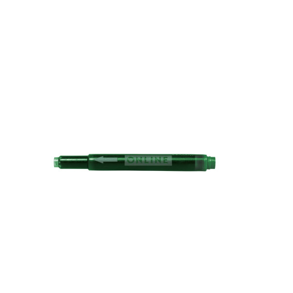 Cartouches d'encre - Vert - Longue - Pour stylo plume et roller à cartouche - 2x5 pièces