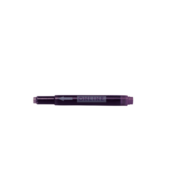 Cartouches d'encre - Violet - Longue - Pour stylo plume et roller à cartouche - 2x5 pièces