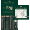 photo-Crayons graphite aquarelle - Assortiment de 19 pièces - Faber-Castell - Pitt Graphite Set