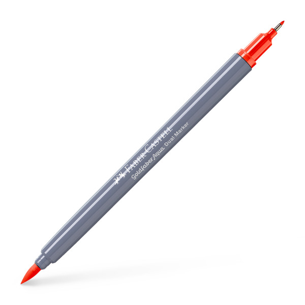 photo-Feutre de coloriage - Faber-Castell - Goldfaber Aqua - Orange cadmium foncé - 115