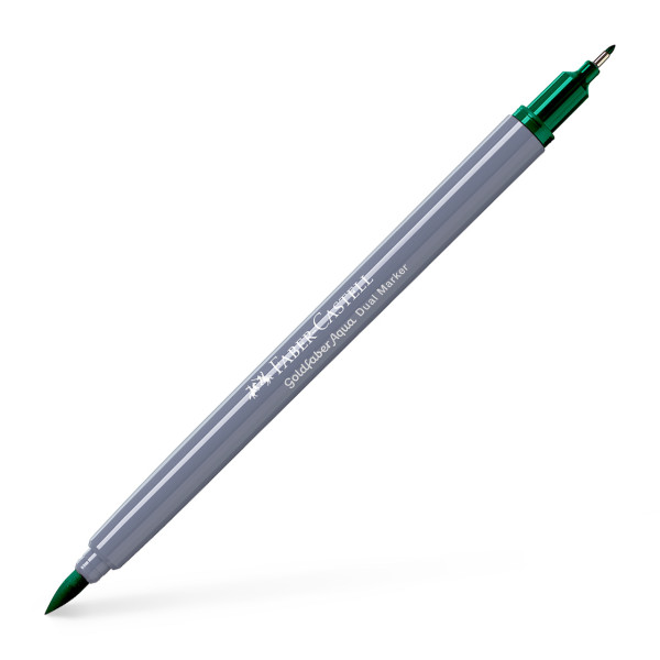 photo-Feutre de coloriage - Faber-Castell - Goldfaber Aqua - Vert phtalo foncé - 264
