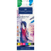 photo-Feutres de coloriage - Faber-Castell - Goldfaber Aqua - Couleurs vives - Etui de 6