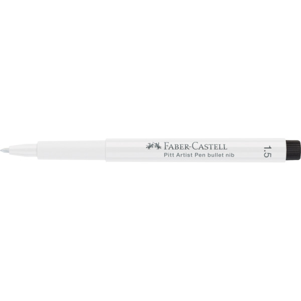 photo-Feutre à dessin - Pointe conique 1,5 mm - Blanc - Pitt Artist - Faber-Castell