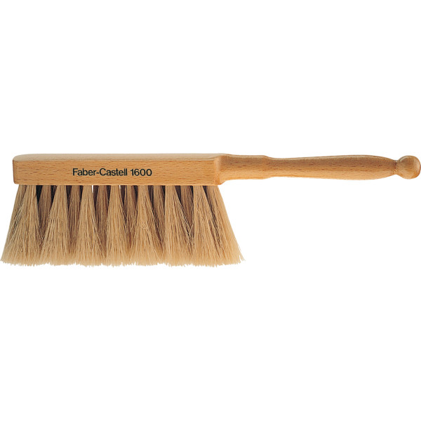 photo-Brosse à dessin - Manche en bois - Poils naturels - Faber-Castell