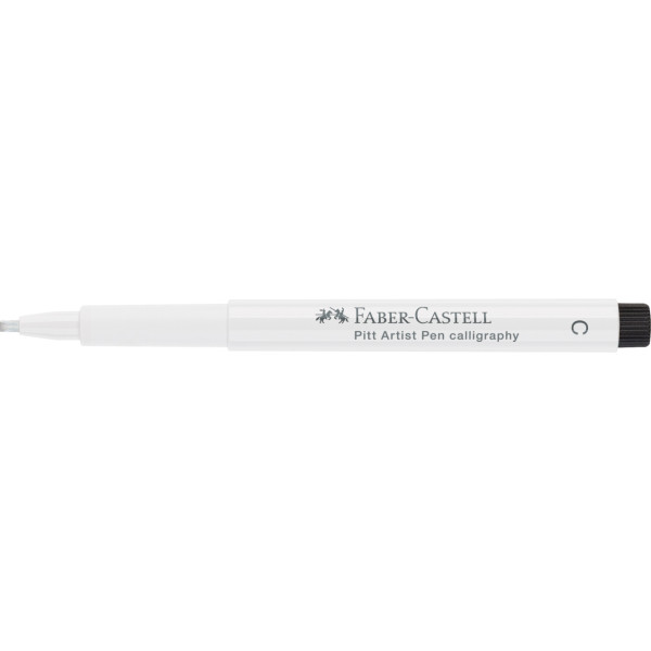 photo-Feutre - Blanc - Pointe 2,5 mm - Calligraphie - Pitt Artist Pen - Faber-Castell