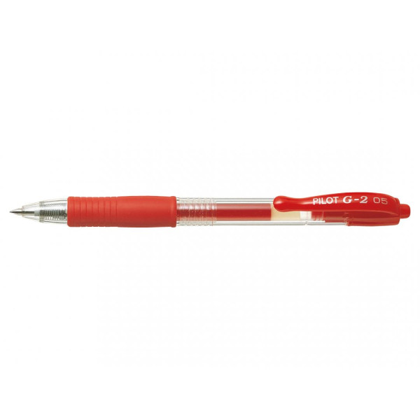 photo-Stylo G-2 roller encre gel pointe fine rouge Pilot