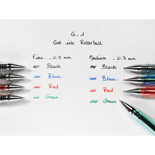Stylo roller - Bleu - Encre gel - Pointe fine - 0.5 mm - Pilot - G-1