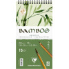 photo-Carnet - Aquarelle - 13,5 x 25 cm - Spirale - 15 feuilles - Clairefontaine - Bamboo